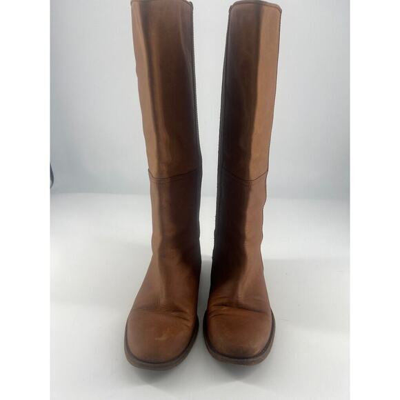 Boden Riding Boot Womens Size 6 37 Brown Leather Boho Western Rodeo Cowgirl - Picture 5 of 9